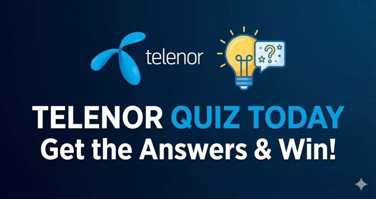 Telenor Quiz Answers Today Free Internet MB Tricks
